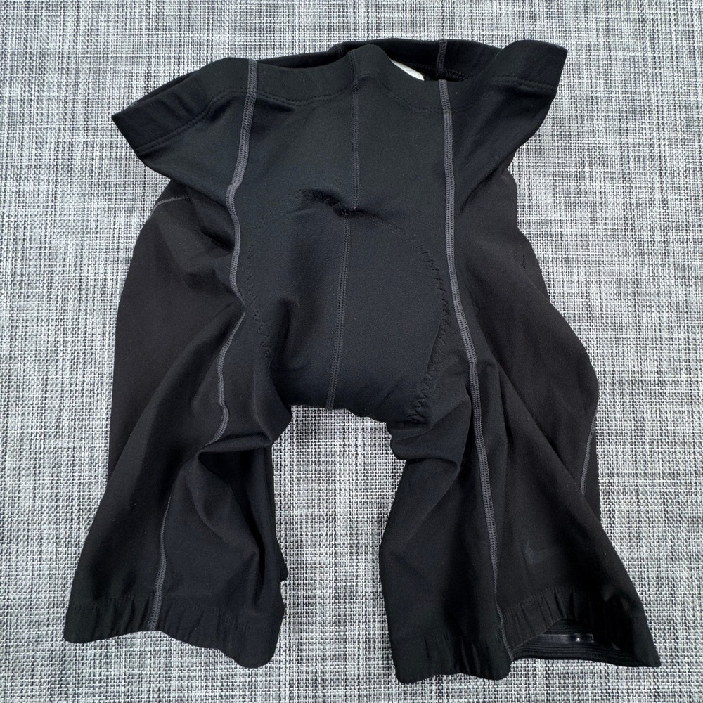 Nike Dri Fit Cycling Shorts Mens XL Black Padded Stretch Bike Contrast Stitch